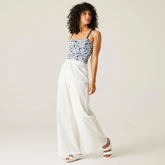 Regatta Womens Aceana III Bandeau Tankinis Navy/White Larg female 8