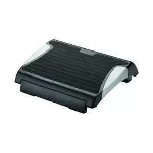 Q-Connect Anti Slip Footrest Height Adjustable BlackSilver KF20076