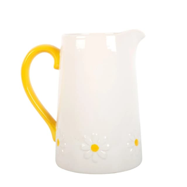 Something Different Daisy Ceramic Flower Jug, White SG_04324