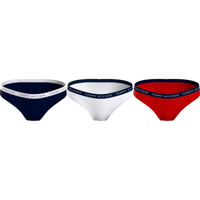 Tommy Hilfiger 3 Pack Briefs Navy/Wht/Red female 8 (XS)