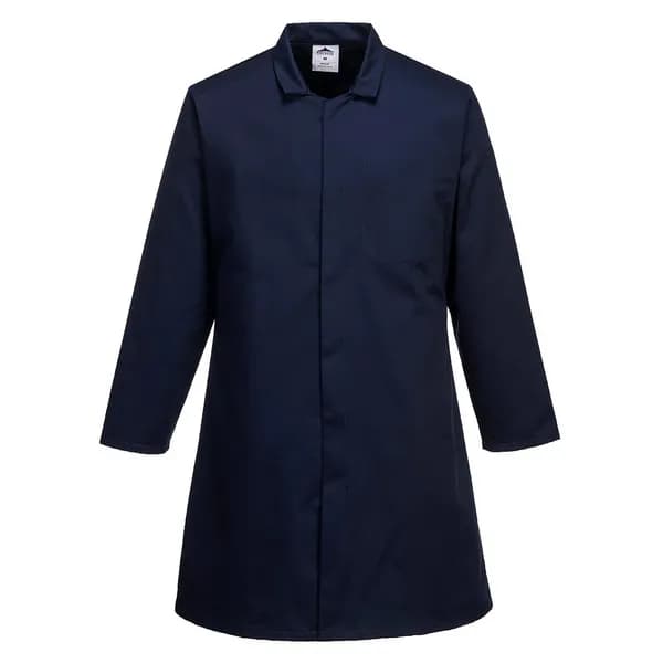 Portwest Mens Single Pocket Food Coat 2202NAR4XL Colour: Navy