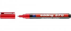 Edding 370 Permanent Marker Bullet 1.0mm Line Red PK10