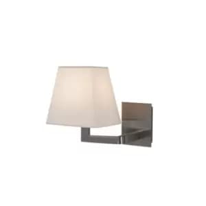 Buhovo Wall Light 1x E27 Max 40W Chrome Matt- White Shade