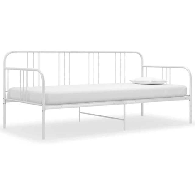 VIDAXL Sofa Bed Frame without Mattress White Metal 90x200cm Vidaxl 8720286162491