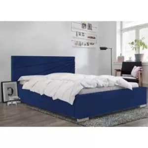 Fenna Bed King Plush Velvet Blue