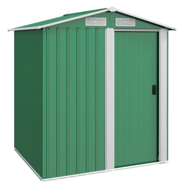 Outsunny 5x4.3ft Outdoor Metal Storage Shed, Green 845-291V01GN
