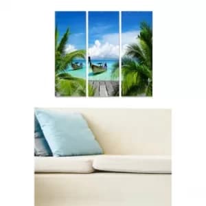 MDF113613403 Multicolor Decorative MDF Painting (3 Pieces)