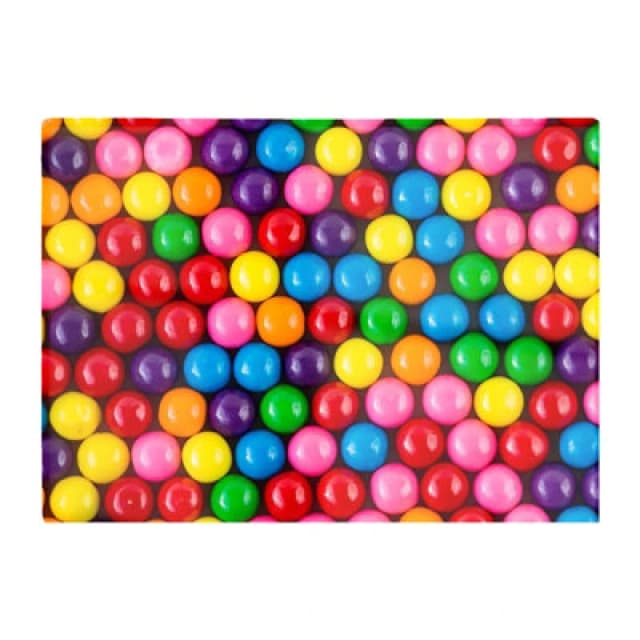 Warren Reed Designer Brightly Colored Gum Balls Glass Chopping Board
