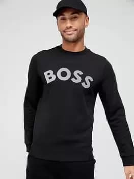 BOSS Salbo Iconic Logo Sweatshirt - Black, Size L, Men