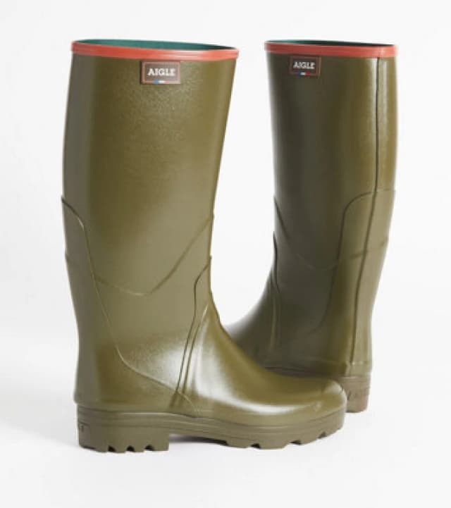 Aigle Chambord Pro 2 Rubber Boots Kaki Size Eu 44