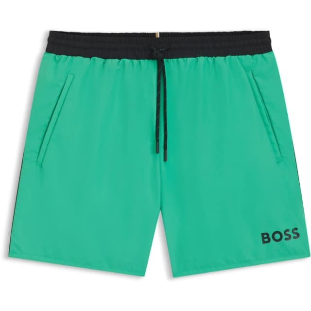 Boss Mens Starfish Breathable Mesh Swim Shorts Bright Green male Small