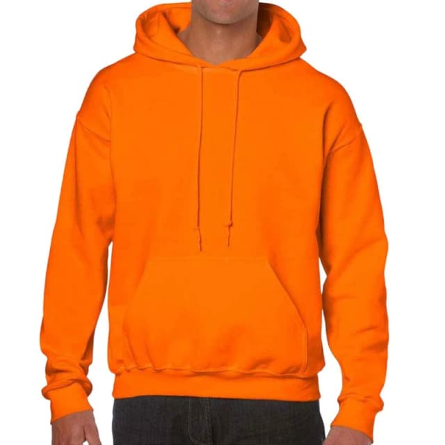Gildan Mens Plain Pink Hoodie in Burnt Orange Size: 3XL Burnt Orange Male 3XL