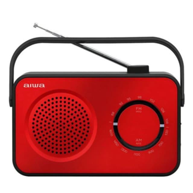 Aiwa Aiwa R-190 AM/FM Portable Radio in Red Red One Size Unisex 8435256896848
