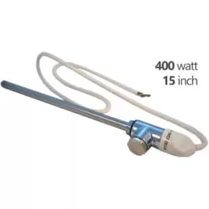 400W Towel Rail Element with 1/2Chrome Tee & Blanking Plug - Tesla
