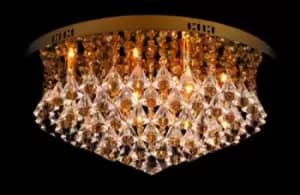 Parma 6 Light Gold Flush Ceiling Fitting