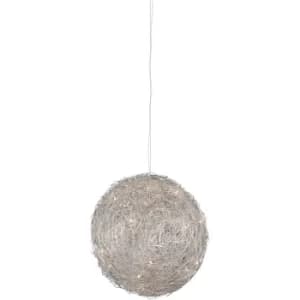 Wire Ball Spherical Pendant Ceiling Light Aluminum
