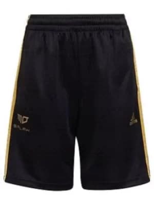 Boys, adidas Junior Mo Salah Short, Black, Size 11-12 Years