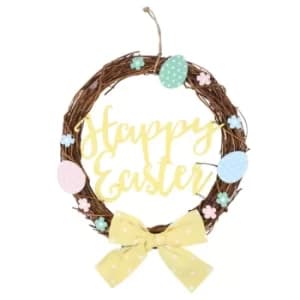 Pastel Happy Easter Wreath