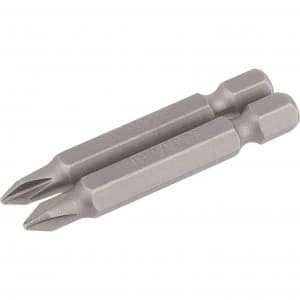 Draper Phillips Screwdriver Bit PH1 50mm Pack of 2