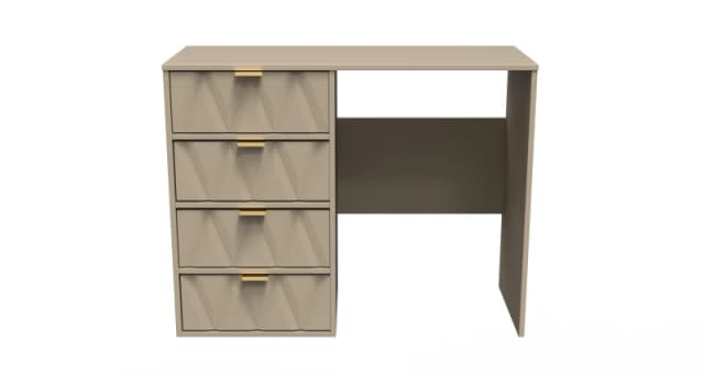 Dallas 4 Drawer Vanity In Mushroom (Ready Assembled)