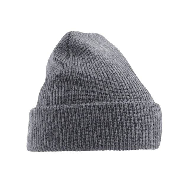 Beechfield Beechfield Heritage Beanie in Dark Grey Dark Grey One Size Unisex 5063377400205