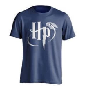 Harry Potter Mens Snitch Logo T-Shirt - Blue - L