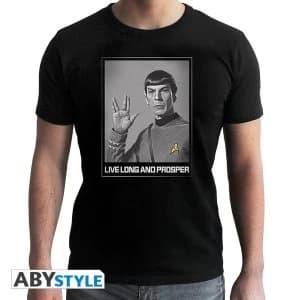 Star Trek - Spock Mens Large T-Shirt - Black