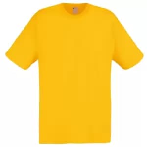 Mens Short Sleeve Casual T-Shirt (Medium) (Gold)