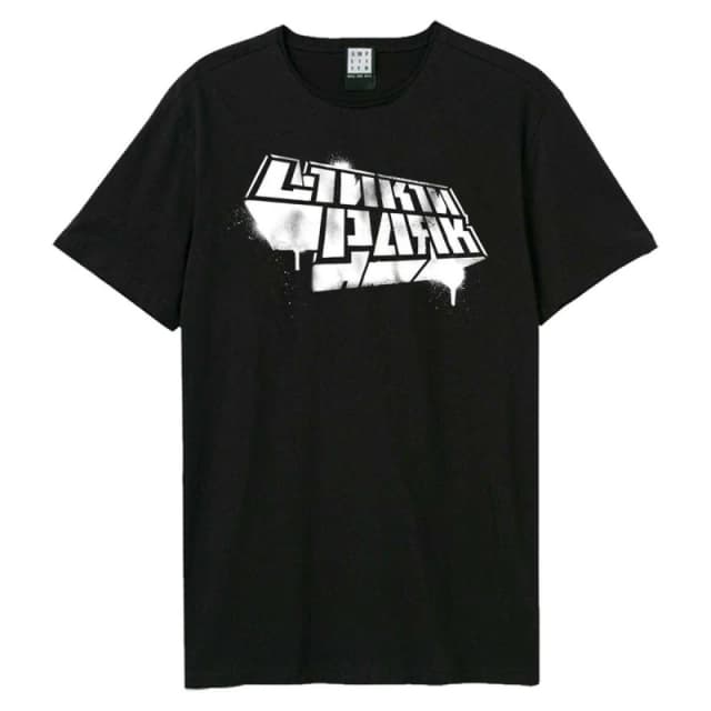 Amplified Amplified Men Reanimation Linkin Park Logo T-Shirt in Black Size: X-Small Black XS Male 5063852064359