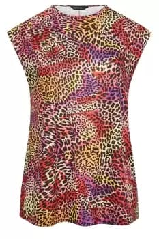 Animal Print Boxy Vest Top