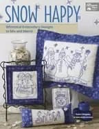 snow happy whimsical embroidery designs to mix and match