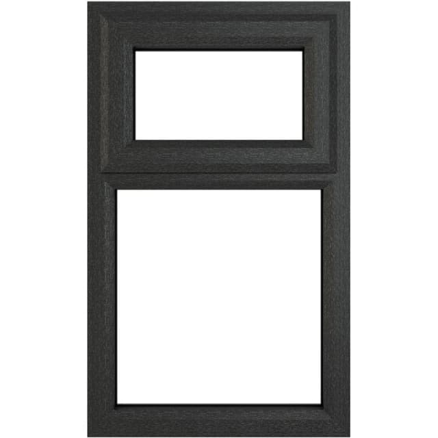 Crystal Triple Glazed Window Grey/White Top/Fix 905 X 1040Mm Clear 6GRYWHTG9051040