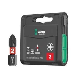 Wera Bit-Box 15 Impaktor PH2 x 25mm, 15 Piece