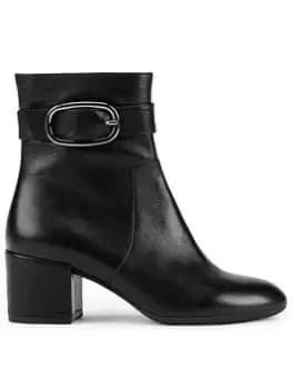 Geox Eleana Heeled Ankle Boots - Black, Size 5, Women