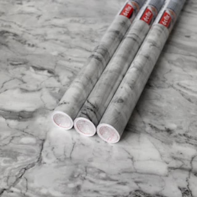 D-C-Fix Marble Romeo Grey Self Adhesive Vinyl Wrap Film For Kitchen Worktops And Furniture 2M(L) 67.5Cm(W) Pack Of 3 Rolls