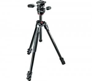 MANFROTTO 290 Xtra Kit 3 Way Head MK290XTA3-3W Tripod Black