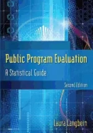 public program evaluation a statistical guide