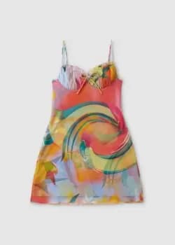 Fiorucci Womens Fruity Balconette Dress In Pink