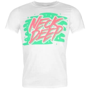 Official Neck Deep T Shirt Mens - White