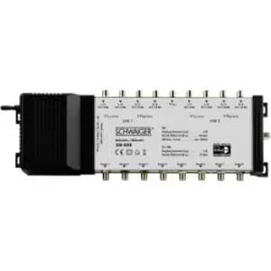 Schwaiger SEW4098 SAT multiswitch Inputs (multiswitches): 9 (8 SAT/1 terrestrial) No. of participants: 8