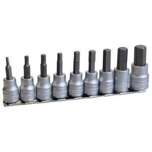 Teng M3812 Socket Clip Rail Hex Socket Metric 3/8in Drive