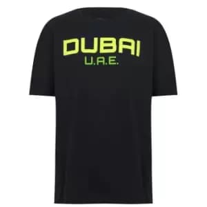 Reebok Dubai Event T Shirt Mens - Black