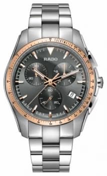 RADO XXL HyperChrome Chronograph Stainless Steel Grey Dial Watch