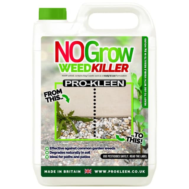 ProKleen NO Grow Double Strength Weed & Moss Killer Glyphosate Free 1 x 5L White unisex
