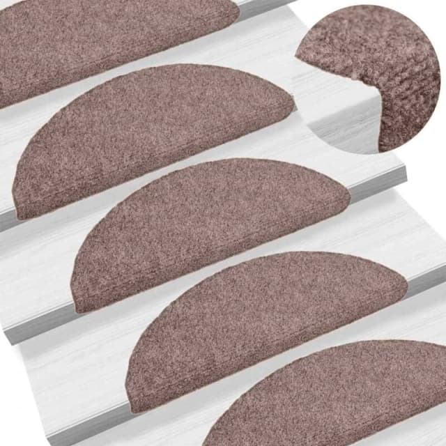 VIDAXL Vidaxl - Self-adhesive Stair Mats 5 pcs Brown 56x17x3cm Needle Punch 8720286327807