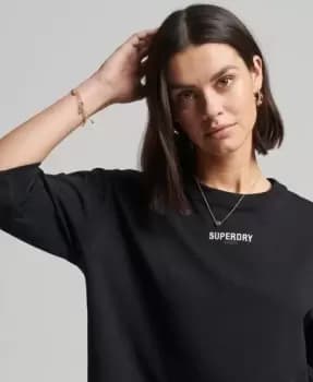 Superdry Micro Logo Embroidered Boxy T-Shirt