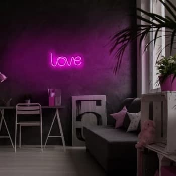 Love - Pink Pink Wall Lamp