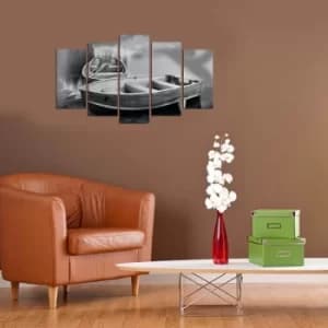 5PMX-017 Multicolor Decorative MDF Painting (5 Pieces)