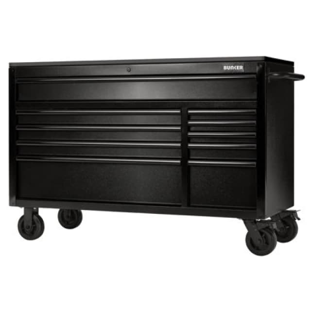Bunker 10 Drawer Workbench Tool Roller Cabinet 28077 Colour: Black