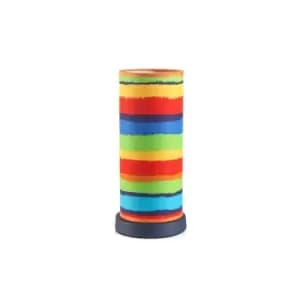 Arcobaleno Cylindrical Table Lamp, Rainbow